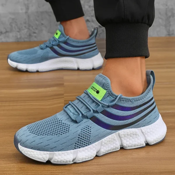 Men Casual Sports Shoes Breathable Lightweight Sneakers Anti-slip Flats Outdoor Running Walking Tenis Athletic Jogging Shoes - Image 2