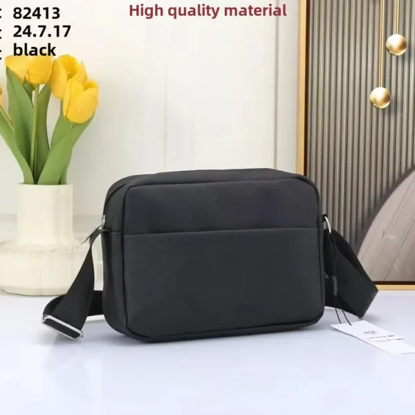 Men's Oxford Cloth Crossbody Bag Single Shoulder Commuter Bag Student Commuter Bag Trendy Crocodile Print Casual Style - Image 4