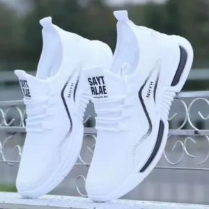 Leisure running shoes new summer Men's trendy breathable sneakers soft sole mesh shoes resistant versatile men sports shoes