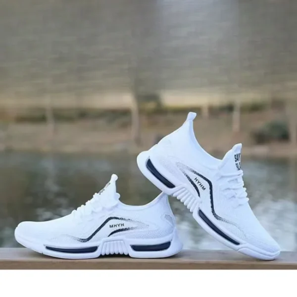 Leisure running shoes new summer Men's trendy breathable sneakers soft sole mesh shoes resistant versatile men sports shoes - Image 3