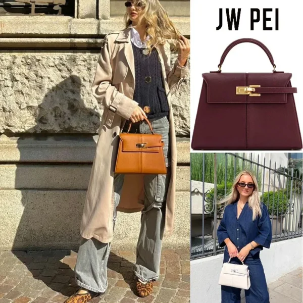 JWPEI Women's Crossbody Bag New Style Genuine Leather Fashionable Versatile Handbag Commuter Bag For Daily Use - Image 4