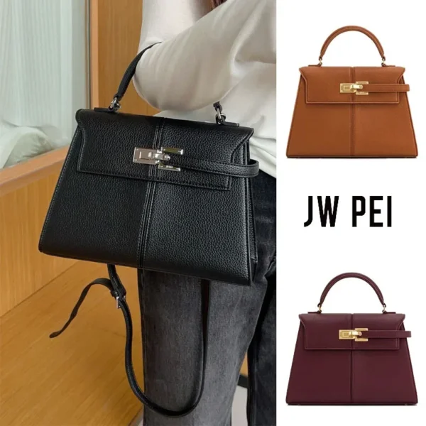 JWPEI Women's Crossbody Bag New Style Genuine Leather Fashionable Versatile Handbag Commuter Bag For Daily Use - Image 2